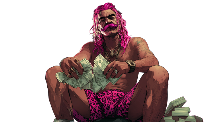 Pink Mustache Man V2 Vinyl Car Decal Sticker – Waterproof & UV-Resistant 5.4