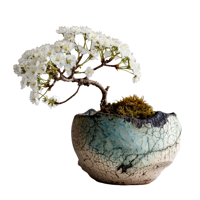 Miniature Bonsai Tree Vinyl Car Decal Sticker – Waterproof & UV-Resistant 3.4133333333333336"