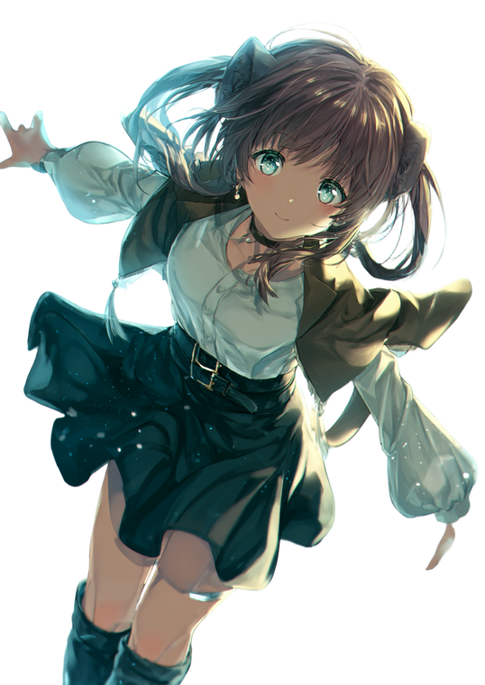 Anime Girl Pose V35 Vinyl Car Decal Sticker – Waterproof & UV-Resistant 4.373333333333333"