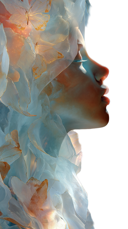 Ethereal Feminine Spirit V2 Vinyl Car Decal Sticker – Waterproof & UV-Resistant 9.706666666666667"