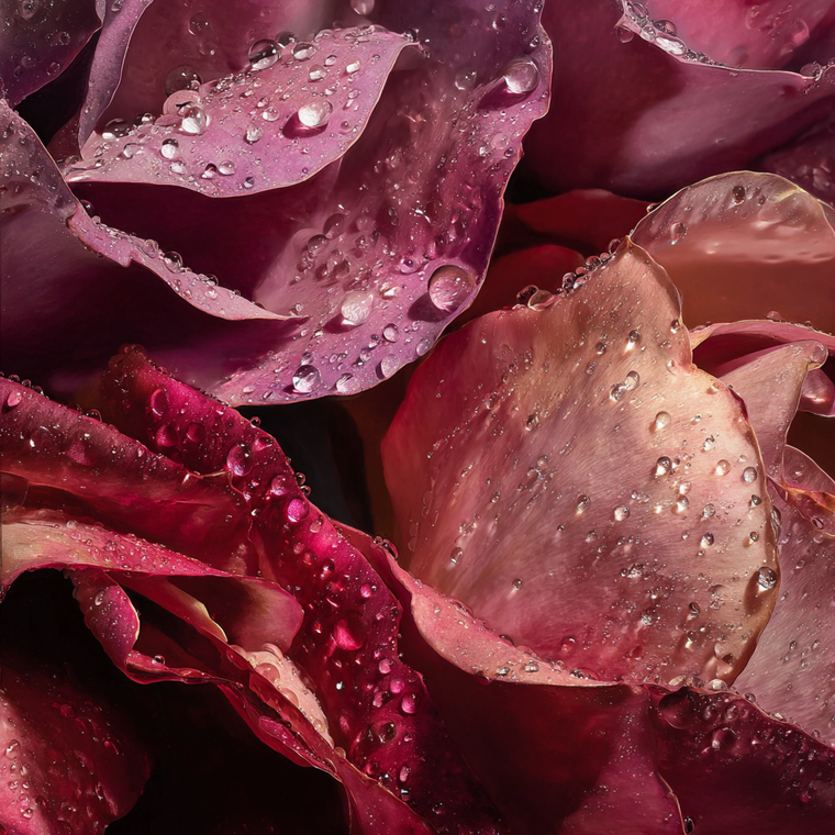 Dewy Rose Petals Vinyl Car Decal Sticker – Waterproof & UV-Resistant 6.826666666666667"
