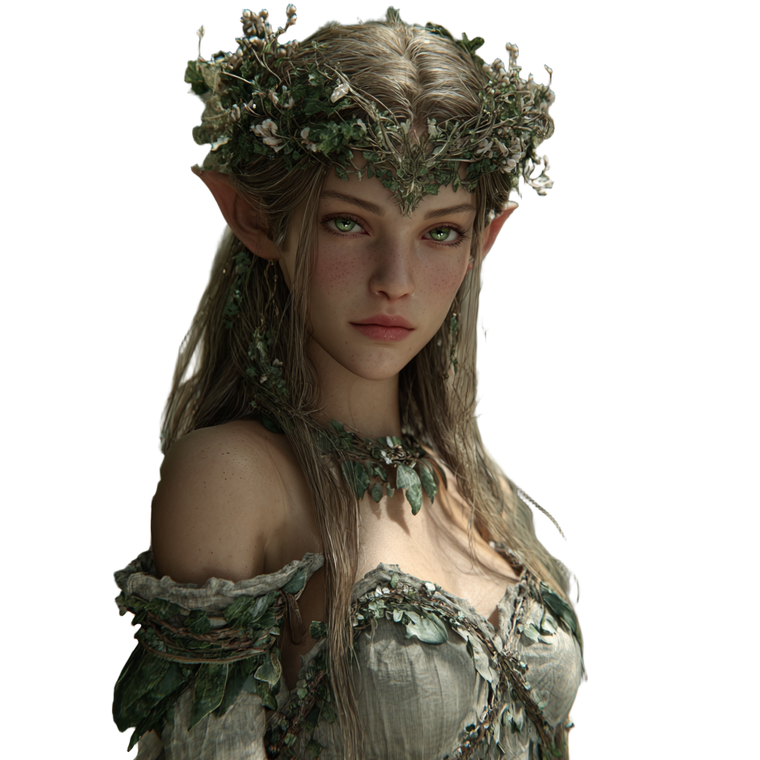 Elven Queen Portrait V11 Vinyl Car Decal Sticker – Waterproof & UV-Resistant 3.4133333333333336"