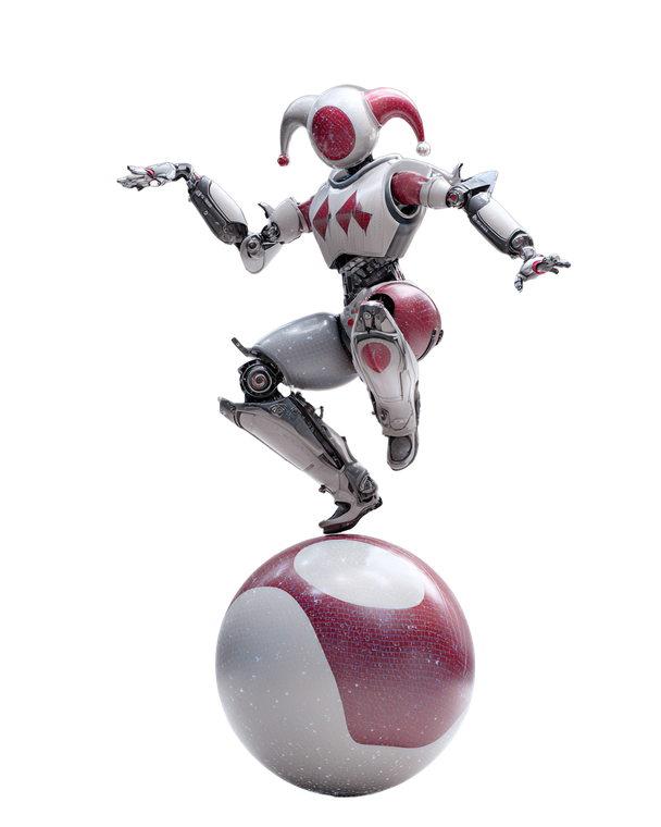Dancing Robot Joker Vinyl Car Decal Sticker – Waterproof & UV-Resistant 4.0"
