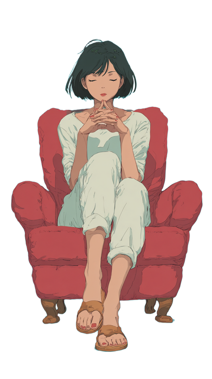 Ghibli Style Relaxation Vinyl Car Decal Sticker – Waterproof & UV-Resistant 9.706666666666667"