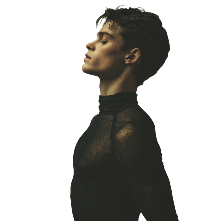 Elegant Male Dancer Vinyl Car Decal Sticker – Waterproof & UV-Resistant 3.4133333333333336"