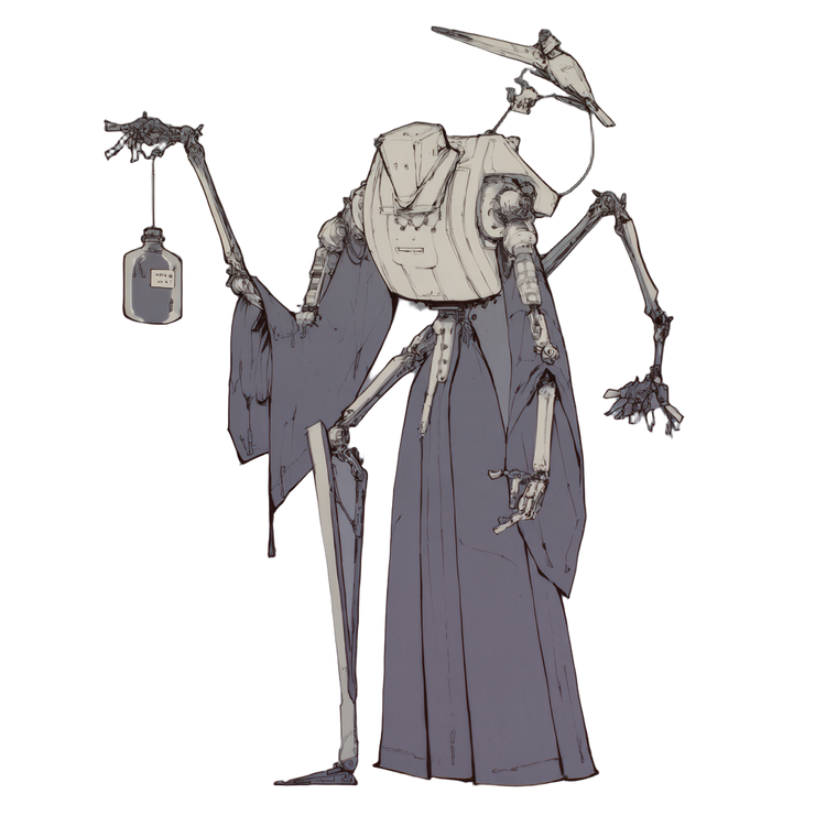 Mechanical Humanoid V2 Vinyl Car Decal Sticker – Waterproof & UV-Resistant 3.4133333333333336"