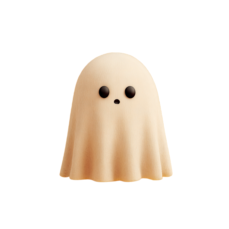 Cute Ghost Emoji Vinyl Car Decal Sticker – Waterproof & UV-Resistant 3.4133333333333336"