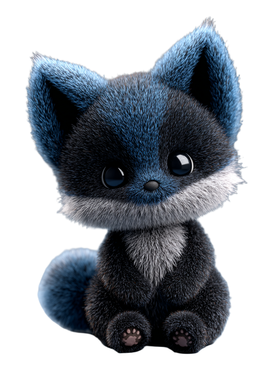 Chibi Fox Plushie Vinyl Car Decal Sticker – Waterproof & UV-Resistant 8.213333333333333"