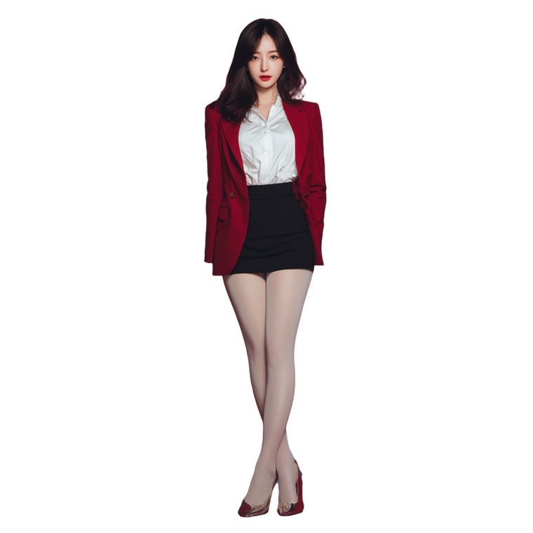 Elegant Korean Woman V54 Vinyl Car Decal Sticker – Waterproof & UV-Resistant 6.826666666666667"