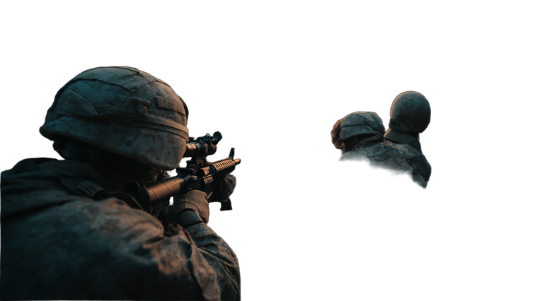 War-Torn Soldiers V2 Vinyl Car Decal Sticker – Waterproof & UV-Resistant 2.72"