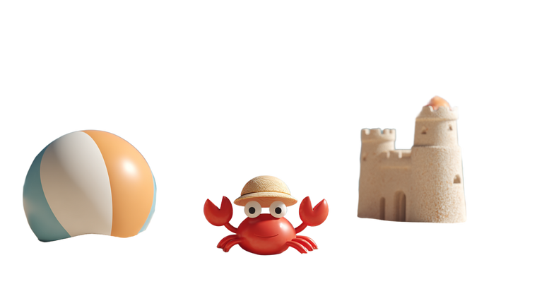 Happy Beach Crab Vinyl Car Decal Sticker – Waterproof & UV-Resistant 5.4