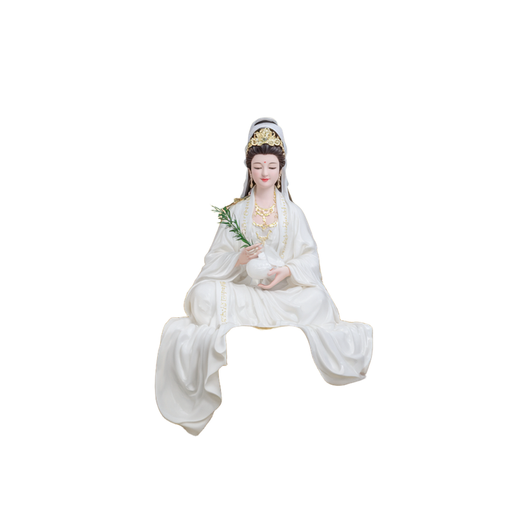 Guanyin Bodhisattva V6 Vinyl Car Decal Sticker – Waterproof & UV-Resistant 3.4133333333333336"