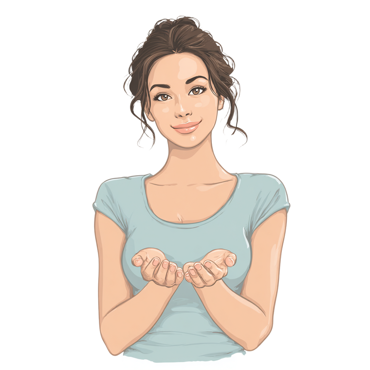 Young Woman Holding Vinyl Car Decal Sticker – Waterproof & UV-Resistant 3.4133333333333336"