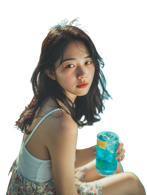 Korean Woman With Drink Vinyl Car Decal Sticker – Waterproof & UV-Resistant 8.213333333333333" Korean Woman With Drink Vinyl Car Decal Sticker – Waterproof & UV-Resistant 8.213333333333333"