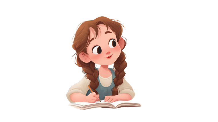 Joyful Homework Girl Vinyl Car Decal Sticker – Waterproof & UV-Resistant 5.4