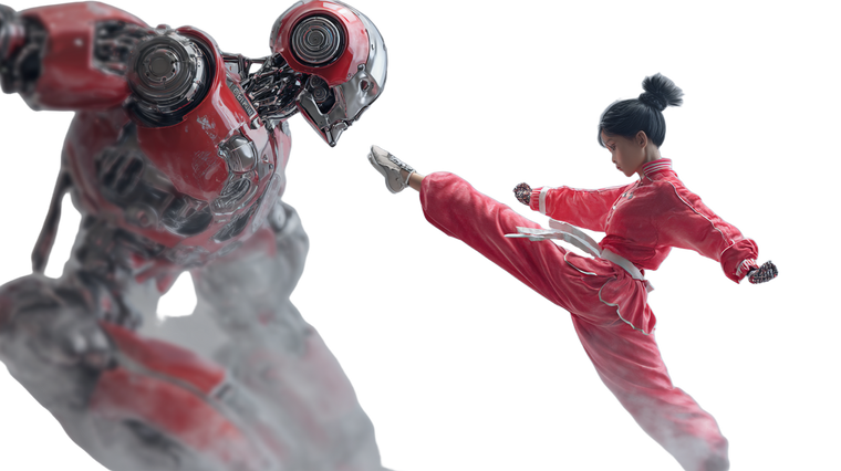 Kung Fu Kick V4 Vinyl Car Decal Sticker – Waterproof & UV-Resistant 5.4