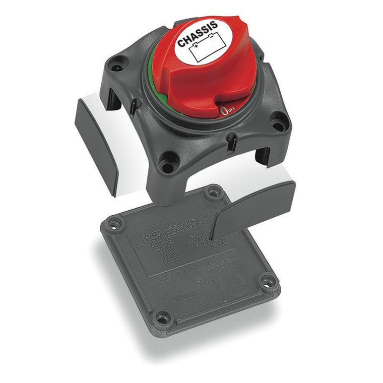 Marinco Battery Disconnect Switch | 275A Continuous, 455A Intermittent, 1250A Cranking | Unique Contour Lock System