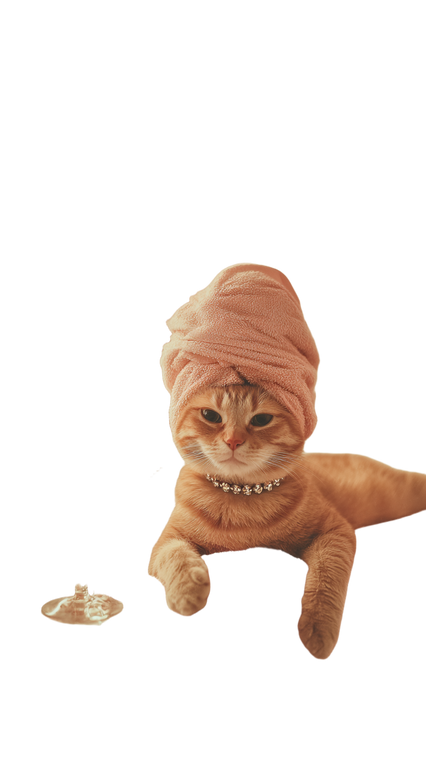 Chill Orange Cat V2 Vinyl Car Decal Sticker – Waterproof & UV-Resistant 9.706666666666667"