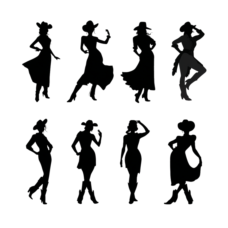 Dancing Silhouettes V13 Vinyl Car Decal Sticker – Waterproof & UV-Resistant 3.4133333333333336"
