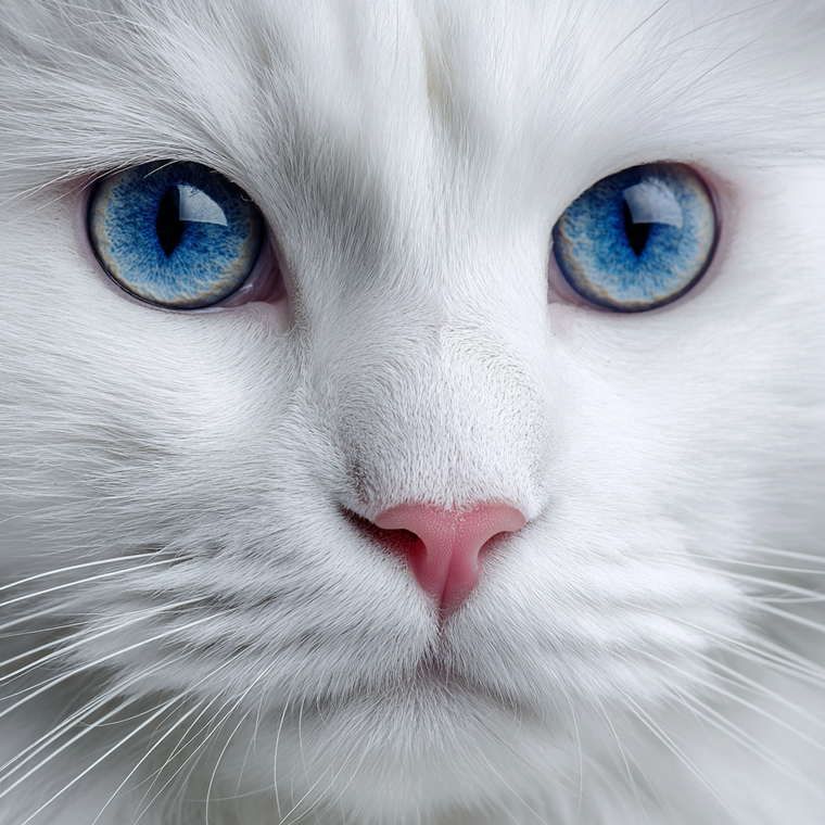 White Turkish Angora Vinyl Car Decal Sticker – Waterproof & UV-Resistant 6.826666666666667"