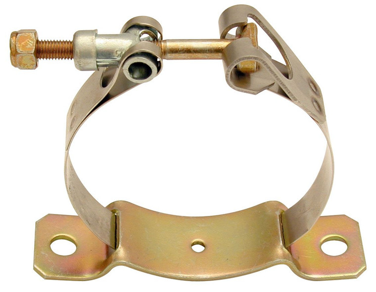 Secure your tank with Moroso T-Bolt Bracket | Fits 3-3-1/4" diameter | Zinc-plated Steel