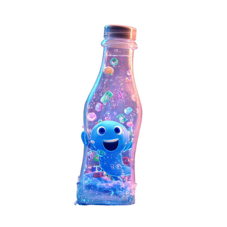 Blue Soda Character Vinyl Car Decal Sticker – Waterproof & UV-Resistant 6.826666666666667"