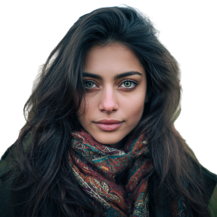 Persian Beauty Vinyl Car Decal Sticker – Waterproof & UV-Resistant 3.4133333333333336"