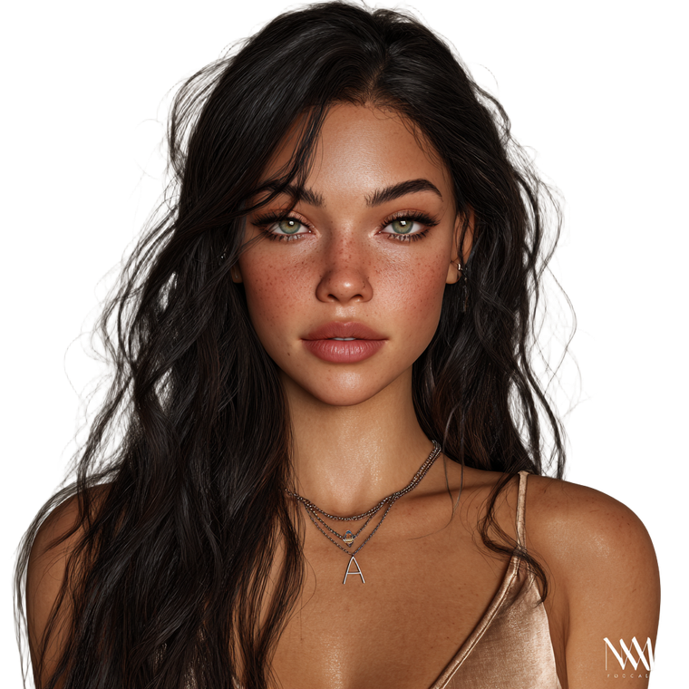 Brazilian Beauty Portrait V7 Vinyl Car Decal Sticker – Waterproof & UV-Resistant 3.4133333333333336"