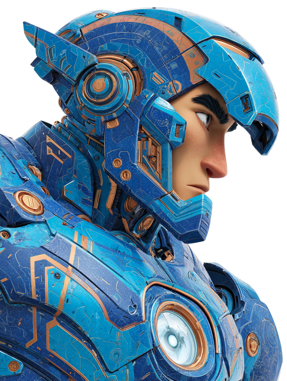 Ancient Iron Man Vinyl Car Decal Sticker – Waterproof & UV-Resistant 8.213333333333333"