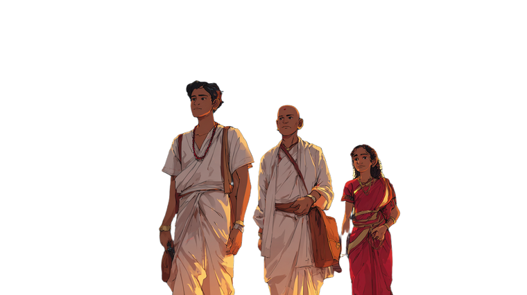 Ancient Tamil Figures Vinyl Car Decal Sticker – Waterproof & UV-Resistant 2.72"