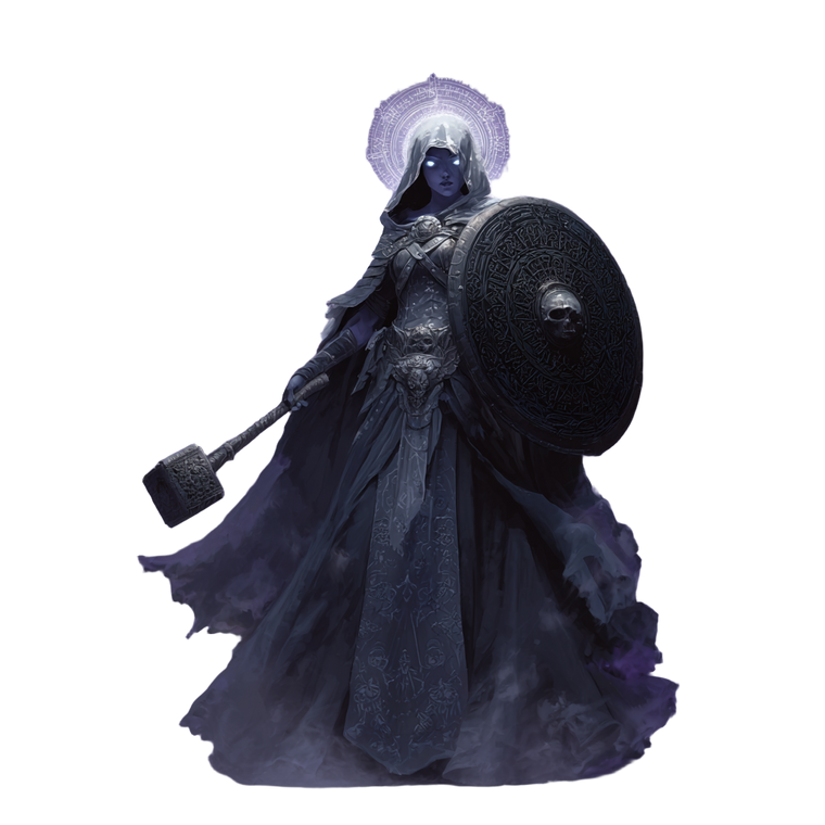 Fallen Aasimar Cleric Vinyl Car Decal Sticker – Waterproof & UV-Resistant 3.4133333333333336"