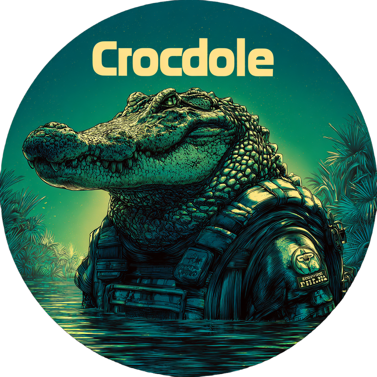 Crocodle Cop Vinyl Car Decal Sticker – Waterproof & UV-Resistant 6.826666666666667"