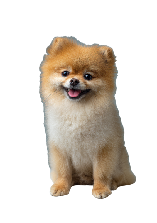 Cute Pomeranian V2 Vinyl Car Decal Sticker – Waterproof & UV-Resistant 4.32"