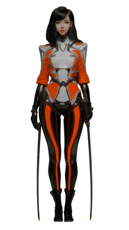 Sci-Fi Girl Vinyl Car Decal Sticker – Waterproof & UV-Resistant 4.8533333333333335"
