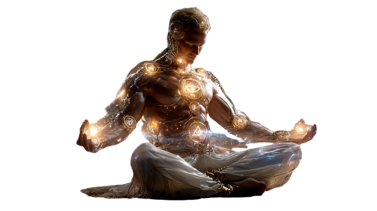 Divine Meditator Glow Vinyl Car Decal Sticker – Waterproof & UV-Resistant 5.4