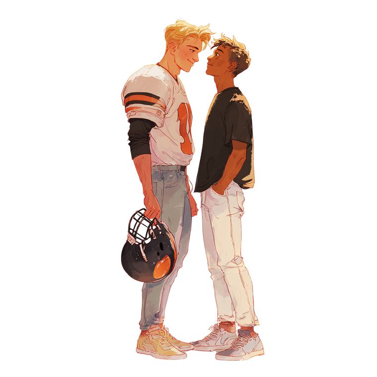 Young Men In Love Vinyl Car Decal Sticker – Waterproof & UV-Resistant 6.826666666666667"