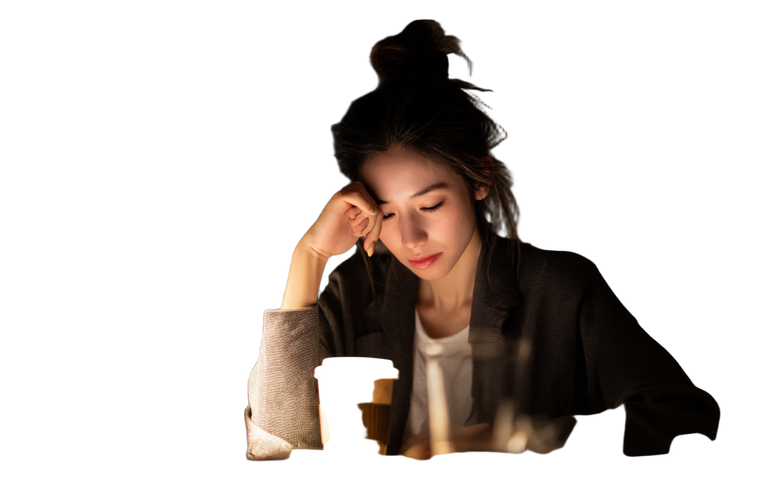 Tired Working Woman V2 Vinyl Car Decal Sticker – Waterproof & UV-Resistant 2.986666666666667"