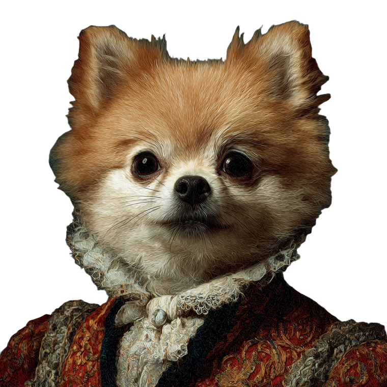 Pomeranian V2 Vinyl Car Decal Sticker – Waterproof & UV-Resistant 6.826666666666667"