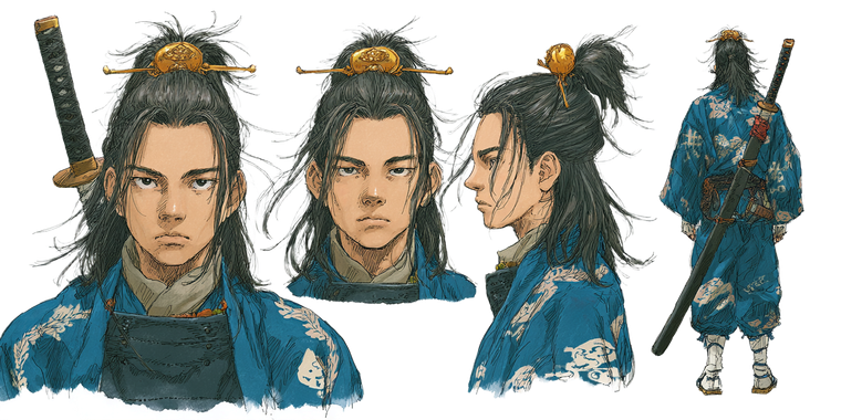 Samurai Character Sheet V3 Vinyl Car Decal Sticker – Waterproof & UV-Resistant 2.56"