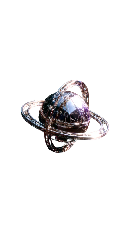 Silver Armillary Sphere Vinyl Car Decal Sticker – Waterproof & UV-Resistant 9.706666666666667"