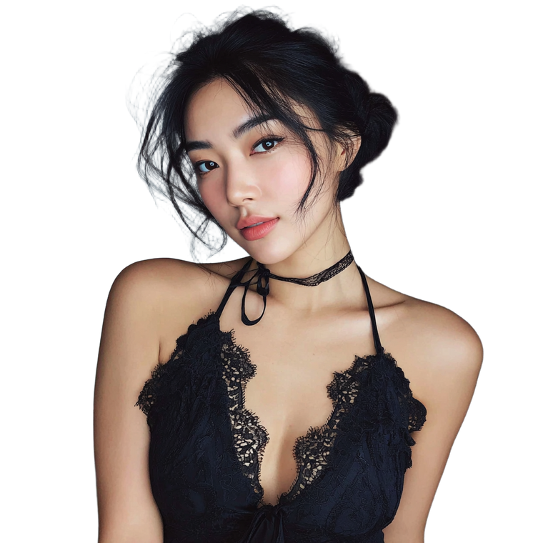 Beautiful Asian Women Vinyl Car Decal Sticker – Waterproof & UV-Resistant 3.4133333333333336"