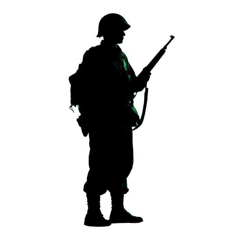 Ww2 Soldier Silhouette Vinyl Car Decal Sticker – Waterproof & UV-Resistant 6.826666666666667"