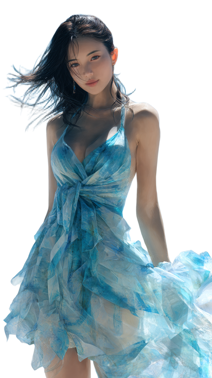 Japanese Beach Beauty V3 Vinyl Car Decal Sticker – Waterproof & UV-Resistant 9.706666666666667"