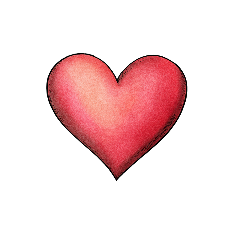 Whimsical Heart Clipart Vinyl Car Decal Sticker – Waterproof & UV-Resistant 6.826666666666667"