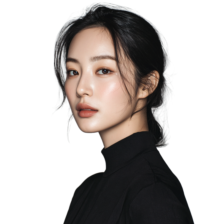 Stylish Korean Woman V39 Vinyl Car Decal Sticker – Waterproof & UV-Resistant 3.4133333333333336"