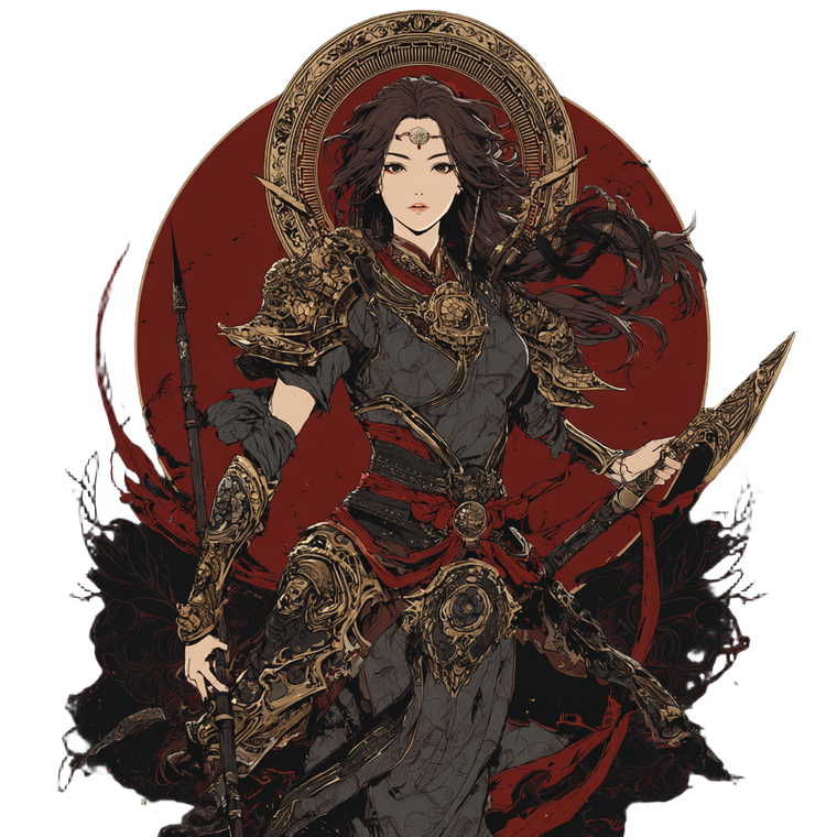 Japanese Goddess V3 Vinyl Car Decal Sticker – Waterproof & UV-Resistant 3.4133333333333336"
