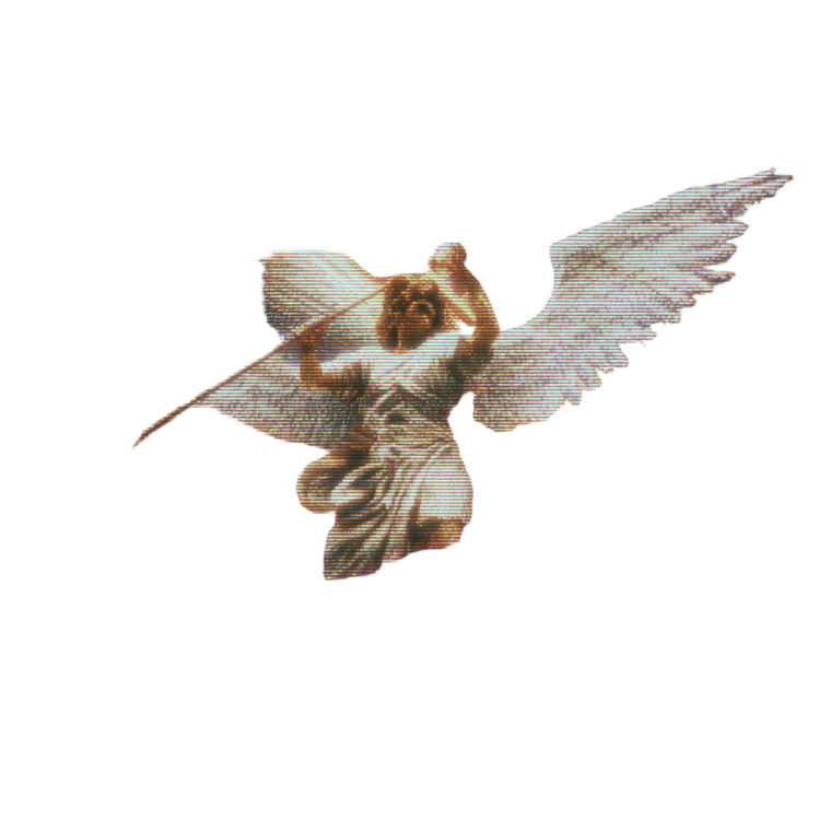 Falling Archangel Vinyl Car Decal Sticker – Waterproof & UV-Resistant 3.4133333333333336"