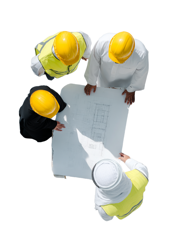 Engineers Reviewing Plans Vinyl Car Decal Sticker – Waterproof & UV-Resistant 4.1066666666666665"