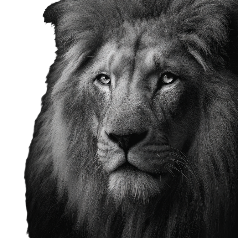 Stoic Lion Vinyl Car Decal Sticker – Waterproof & UV-Resistant 3.4133333333333336"