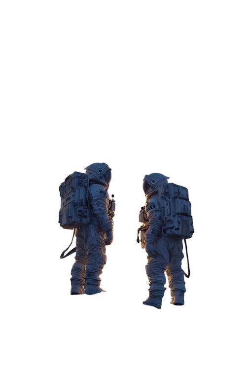 Astronauts On Mountain Vinyl Car Decal Sticker – Waterproof & UV-Resistant 8.96"